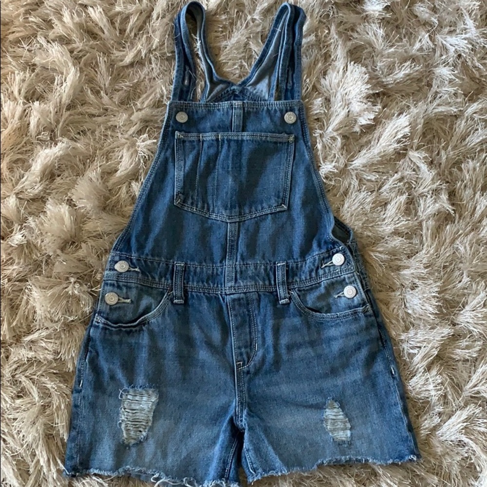 Girls denim overalls